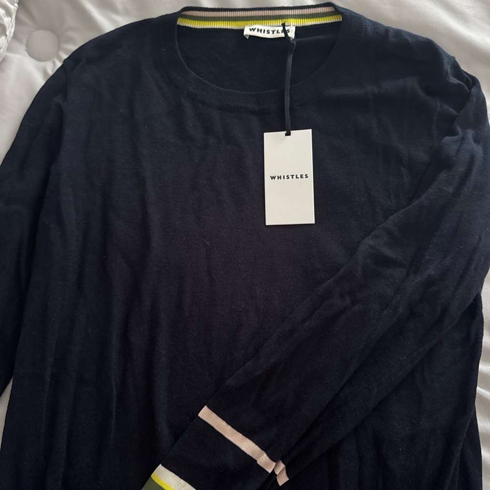 Whistles blue Crew Knit